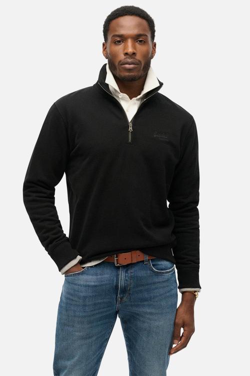 Essential Logo Henley - Black