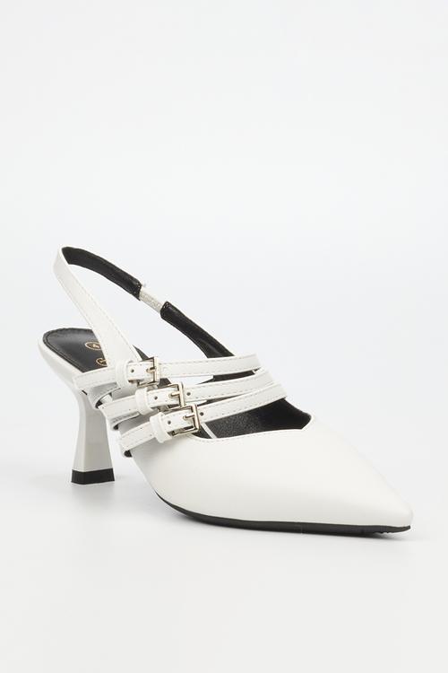 Paige 1 Sling Back - White