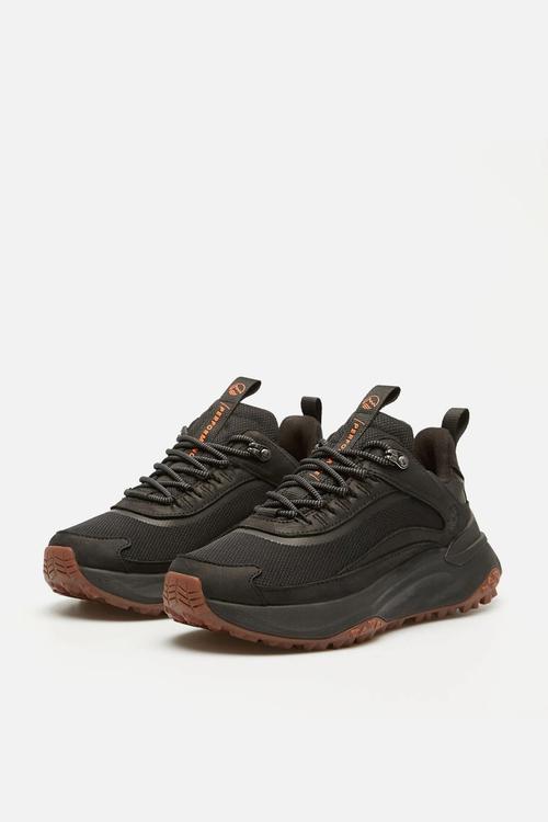 Motion Access Low Lace Up Waterproof Sneaker - Black Mesh