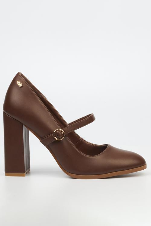 Shania 4 heel - chocolate