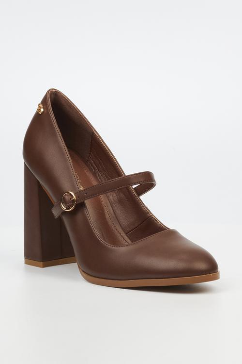 Shania 4 heel - chocolate
