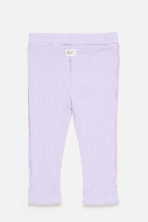 The row rib skinny legging - vintage lilac