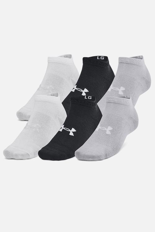 Unisex UA Essential 6 Pack Low - Black / Black / Halo Gray
