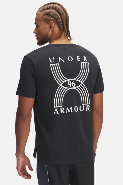 UA Run 96 Short Sleeve - Anthracite & White Quartz