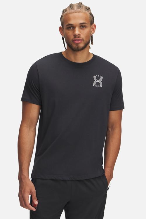 UA Run 96 Short Sleeve - Anthracite & White Quartz