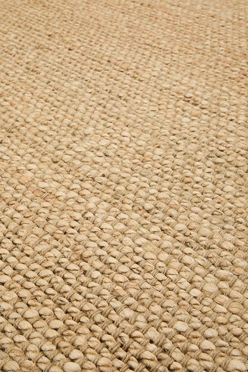 Handwoven Jute Rug - Natural