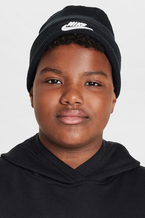 K Nk Peak Beanie Tc Fut - Black/White