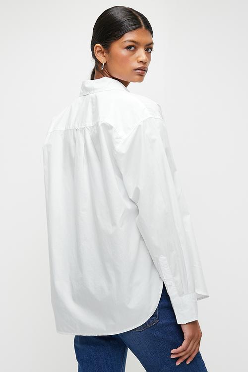 Harlie New Boyfriend Shirt - Bright White