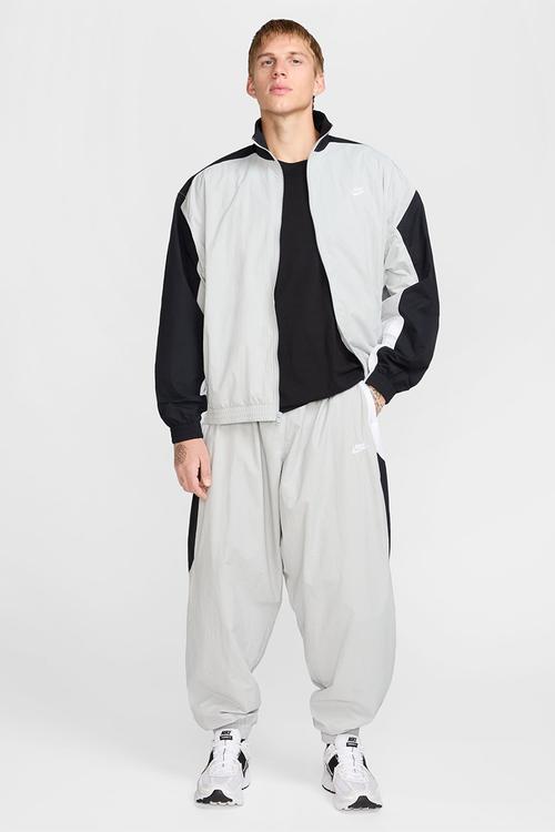 Club Woven Oversized Trackpant - Lt Smoke Grey