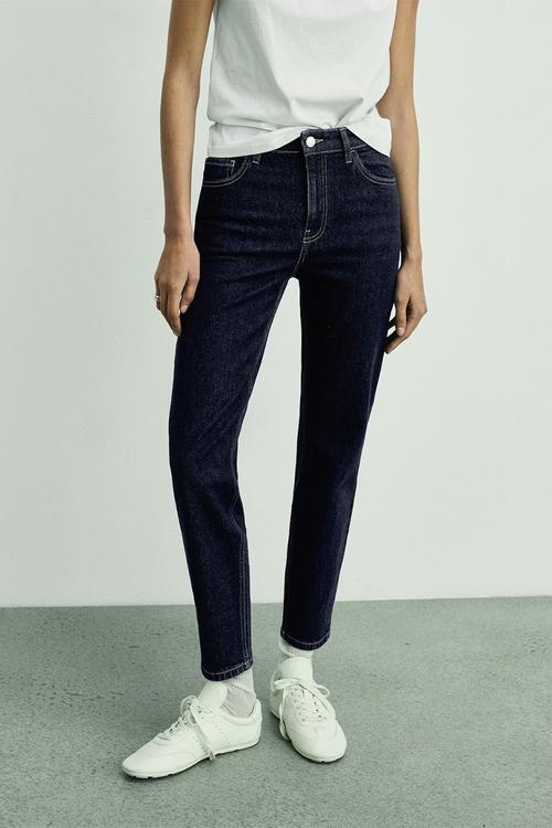 Jeans Newmom - Open Blue