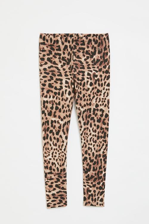 Reversible leggings - leopard print