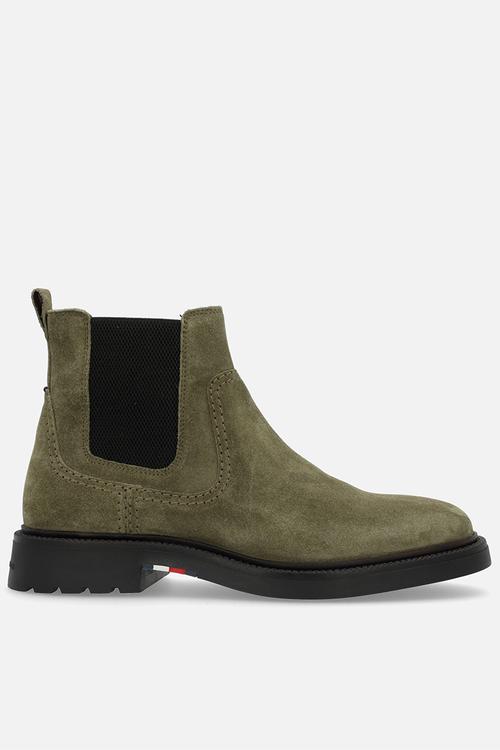 Light hilfiger suede chelsea - utility olive