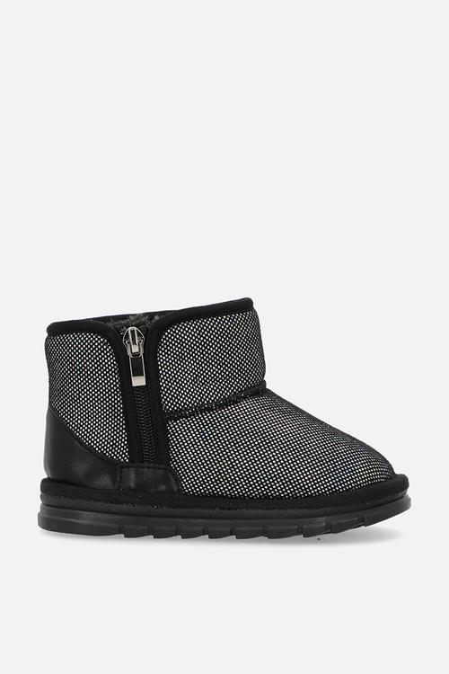 Mettalic boots - black