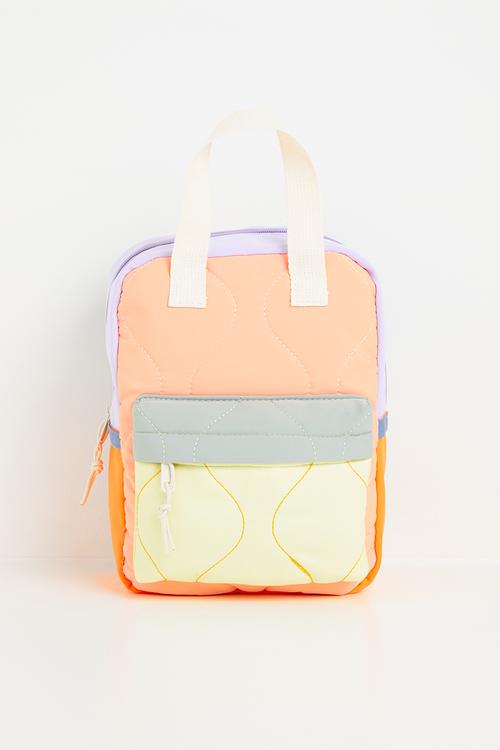 Colour block back pack - multi