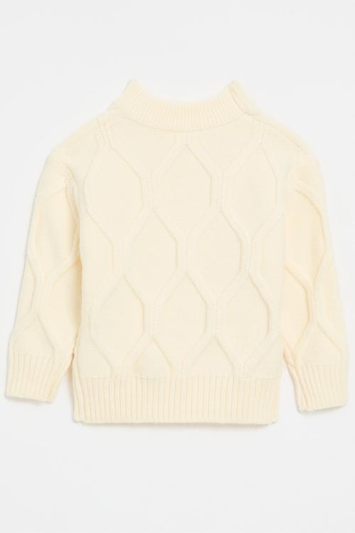 Crew neck jersey - off white