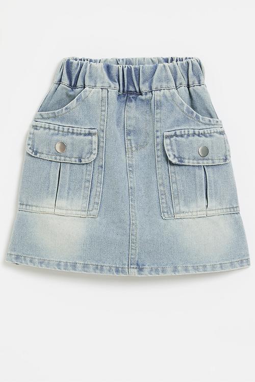 Utility skirt - stonewash