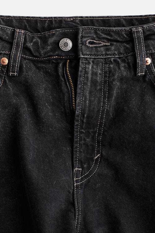 Baggy high jeans - black