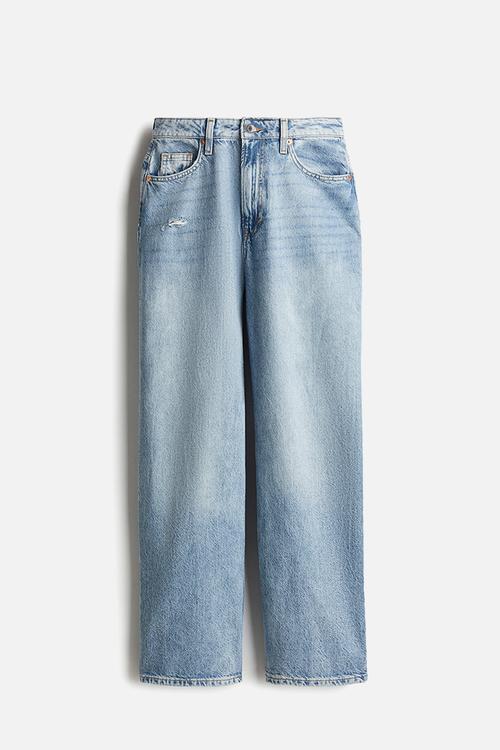 Curvy fit baggy high jeans - light denim blue