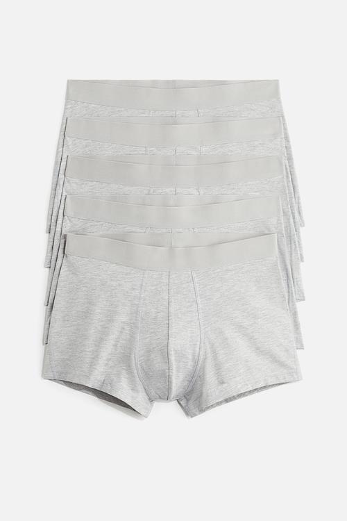 5-pack short trunks with lycra® - Grey