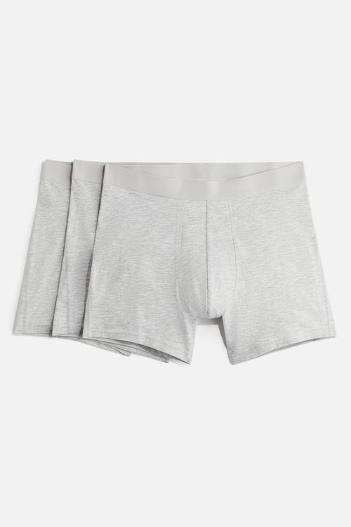 3-pack mid trunks with lycra® - Grey