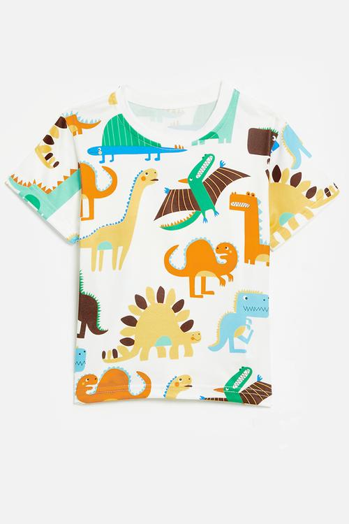 Dino print  tee - multi