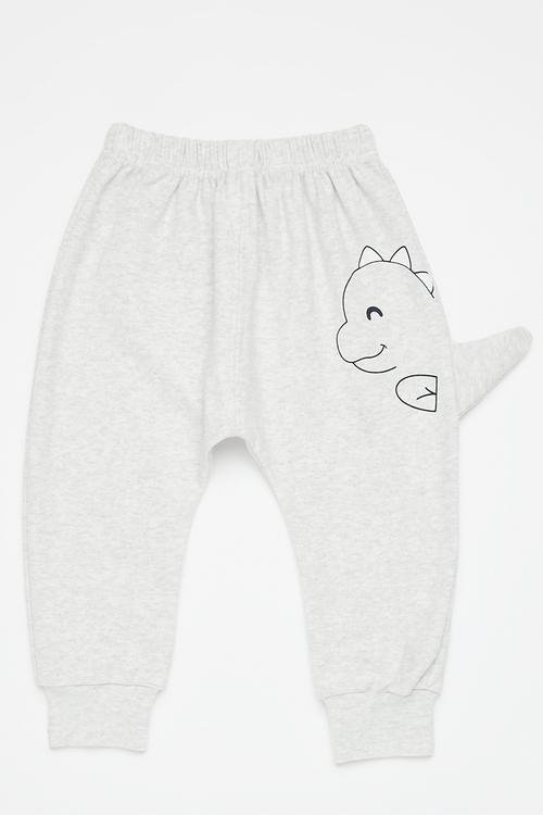 Printed jogger pants - grey