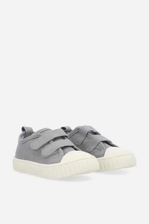 Twin adjustable fastener strap sneakers - grey