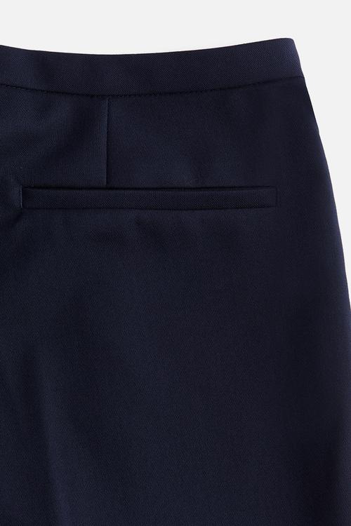 Flared tailored trousers - navy blue