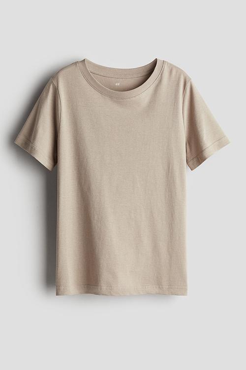  Cotton t-shirt - beige & grey
