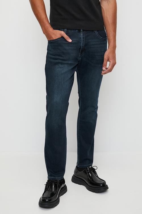 Straight Fit Classic Denim - Blue Black
