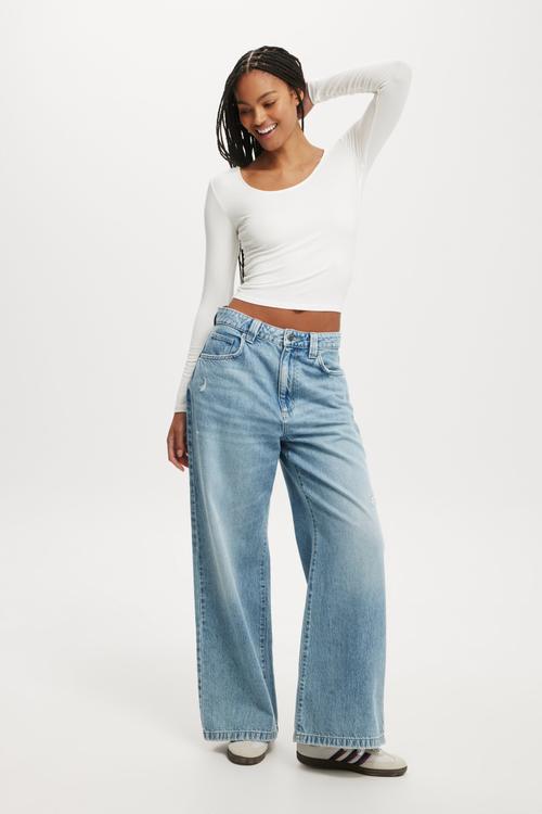 Sunday Scoop Long Sleeve - Vintage White
