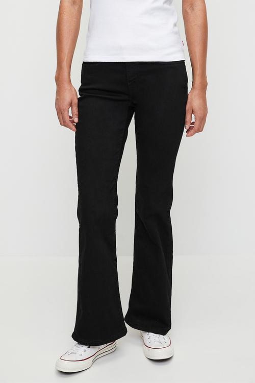 Curvy Flare Jeans - Black Saturation