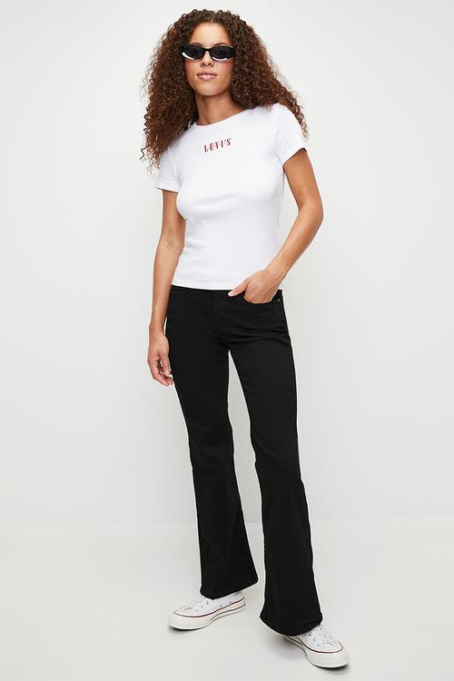 Curvy Flare Jeans - Black Saturation