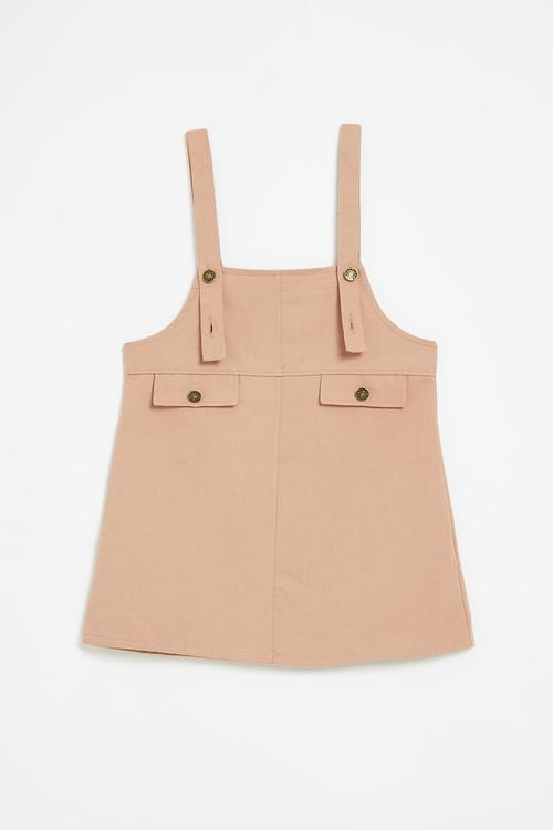 Pinafore dress - brown