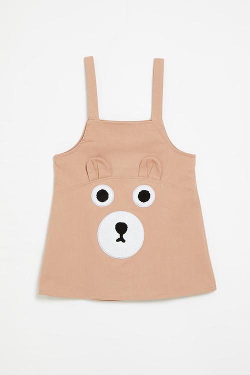 Pinafore dress - brown
