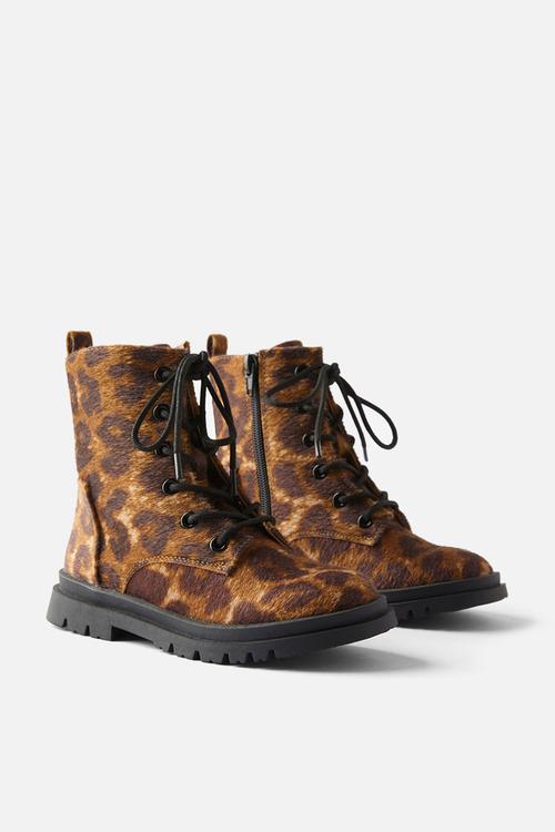 Combat lug boot - leopard