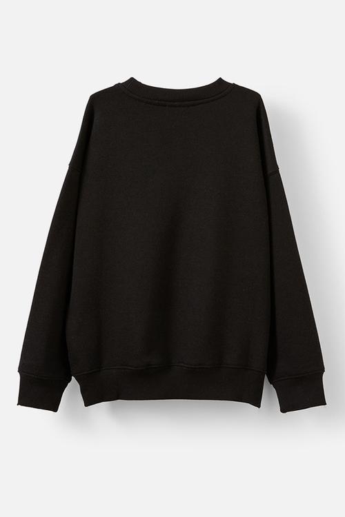 Sammy oversize crew - black