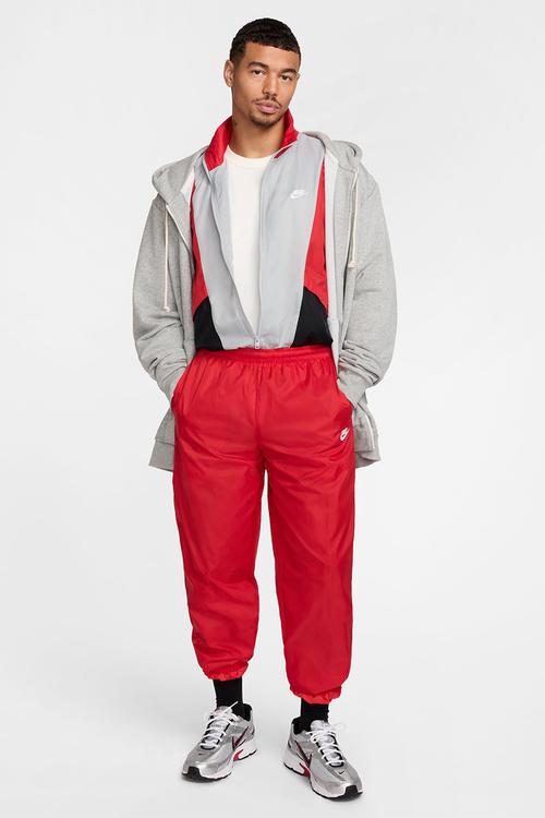 Club woven tracksuit set - University Red/Black/Lt Smoke Grey/White