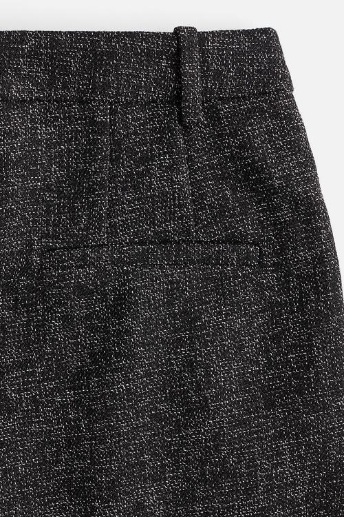 Wide trousers - black marl