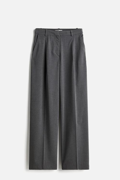 Wide trousers - grey marl 