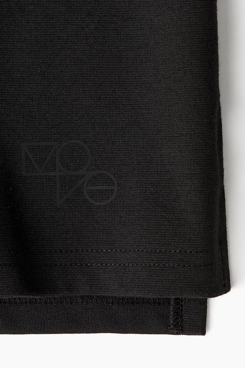 Regular fit sleeveless sports hoodie with drymove™ - black