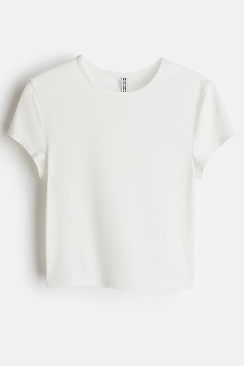 Fitted t-shirt - cream