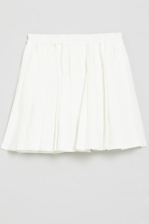 Pleated skirt - pure white