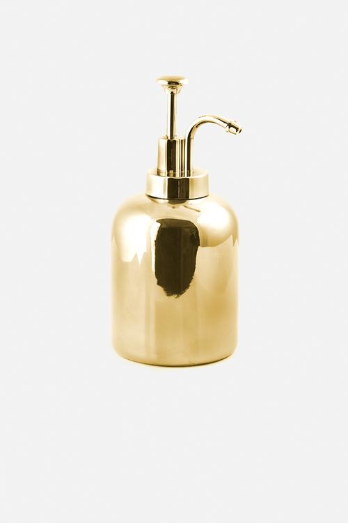 Short ceramic soap dispenser