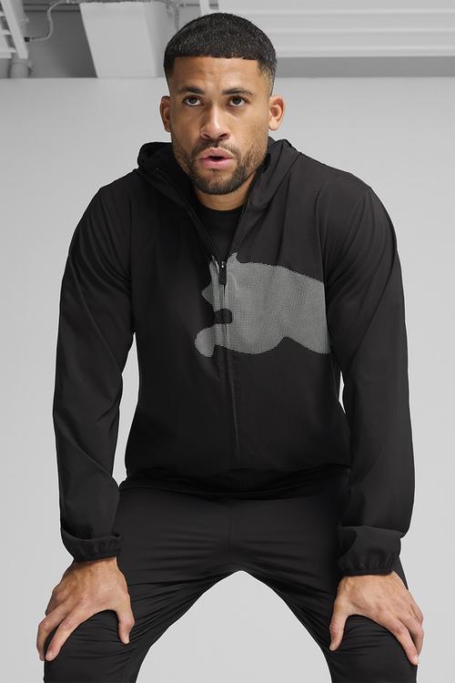 M TAD PUMA BIG LOGO WOVEN JACKET - PUMA Black
