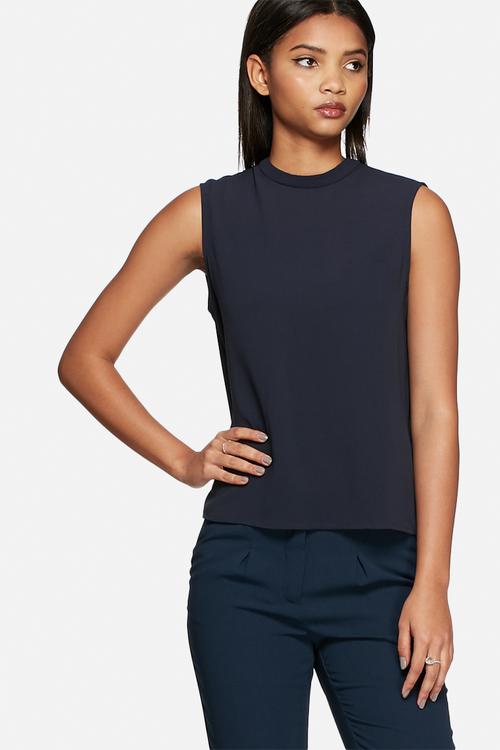 Smart high-neck tank top
