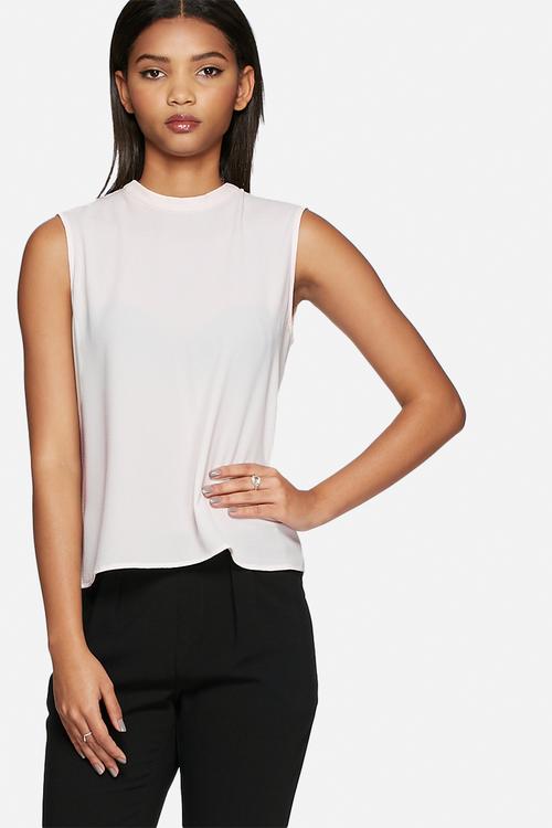 Smart high-neck tank top