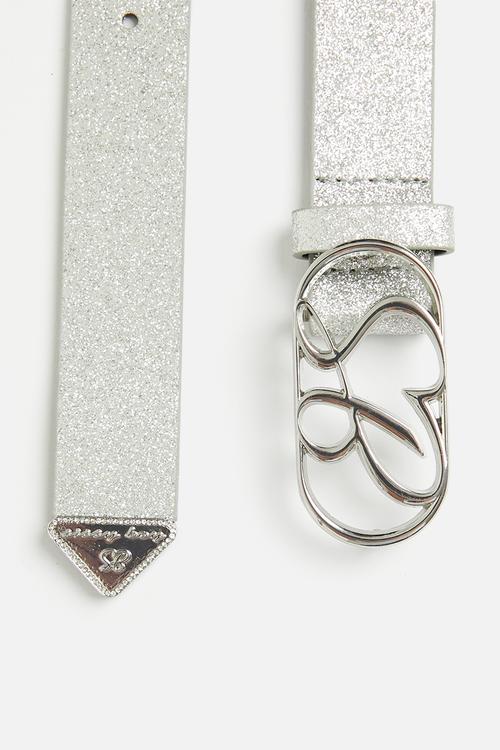 Glitter belt - silver