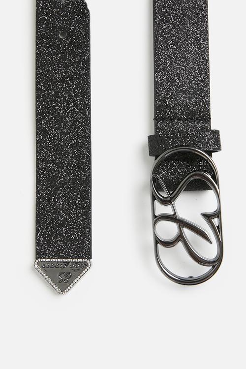 Glitter belt - black