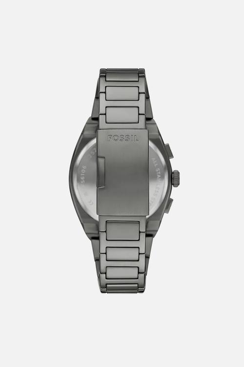 Fossil mens everett chronograph stainless steel watch - black